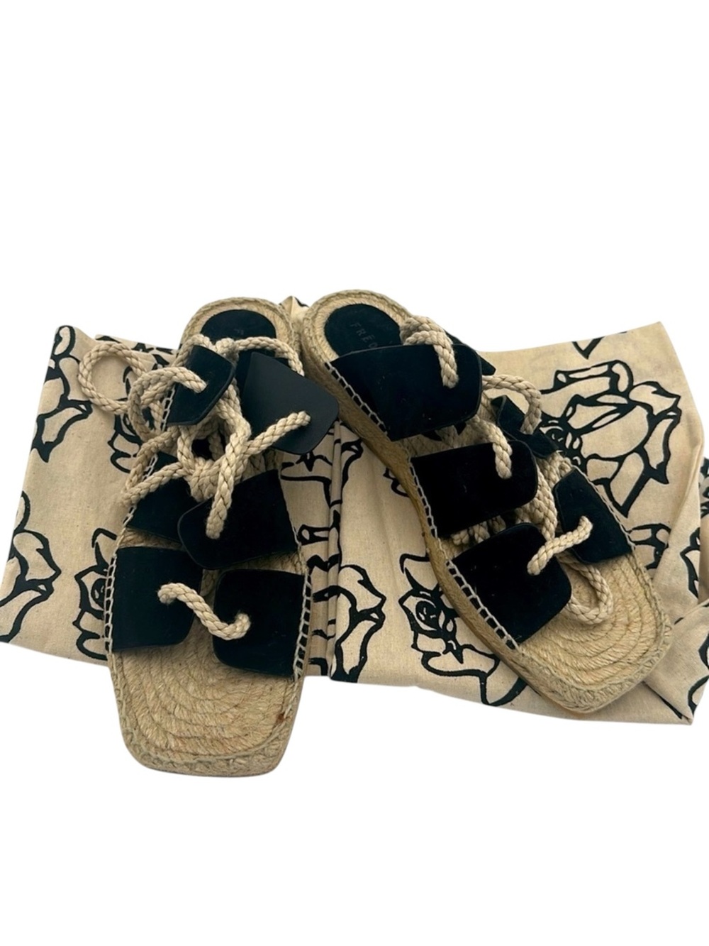Freda Salvador Women's Lucy Espadrille Ankle Tie Sandals Size 9 with Box - Picture 2 of 7